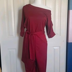Burgundy Jumpsuit